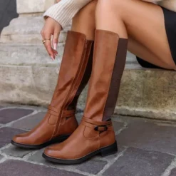 Best Amour Lang Støvle Dame Camel