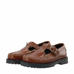 New Cashott Caslena Mary Jane Sko Dame Brun