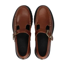 New Cashott Caslena Mary Jane Sko Dame Brun