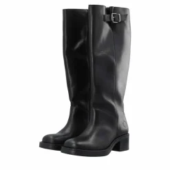 Clearance Cashott Casrikke Wide Pull Lang Støvle Dame Sort