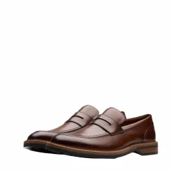 Clearance Clarks Aldwin Step Loafers Herre Brun