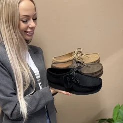 Hot Clarks Wallabee Evosh Sko Dame Grøn