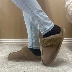 Hot CPH Comfort Slip Wool Hjemmesko Dame Brun