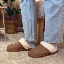 Clearance CPH Comfort Slip Wool Hjemmesko Dame Brun