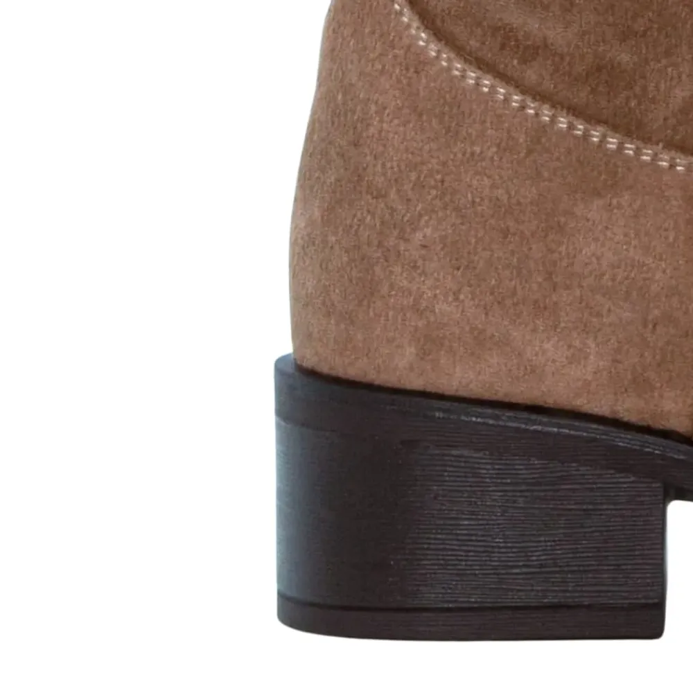 New Duffy Mareneve Quattro Lang Støvle Dame Beige