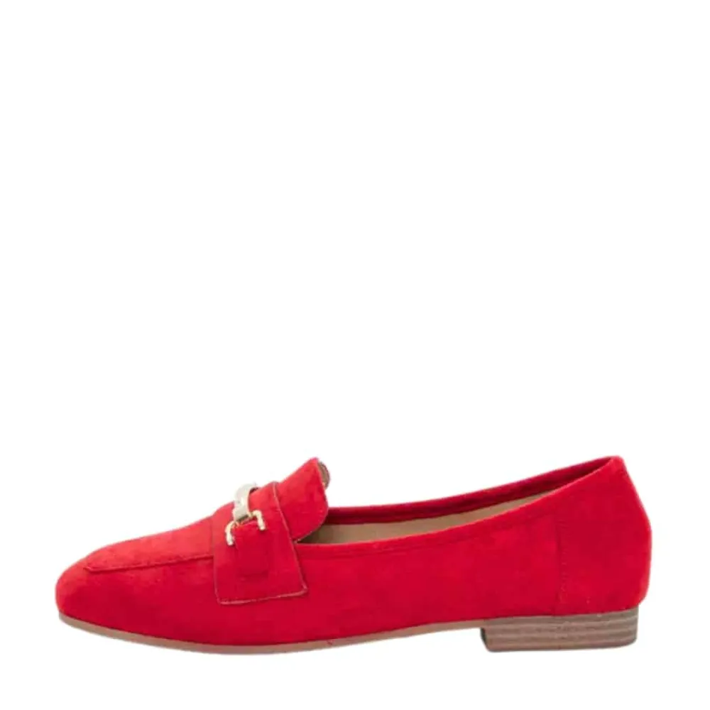 Discount Duffy Novara Tre Loafers Dame Rød