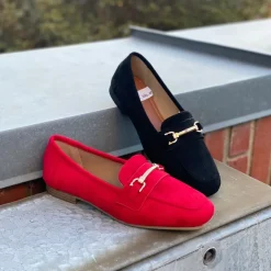 Outlet Duffy Novara Tre Loafers Dame Rød