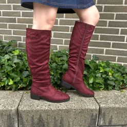 Hot Duffy Tranto Uno Lang Støvle Dame Rød