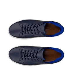 Clearance Ecco Soft 7 M Easy Slip Sneakers Herre Blå