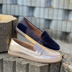 Online Gabor Loafers Dame Metallic