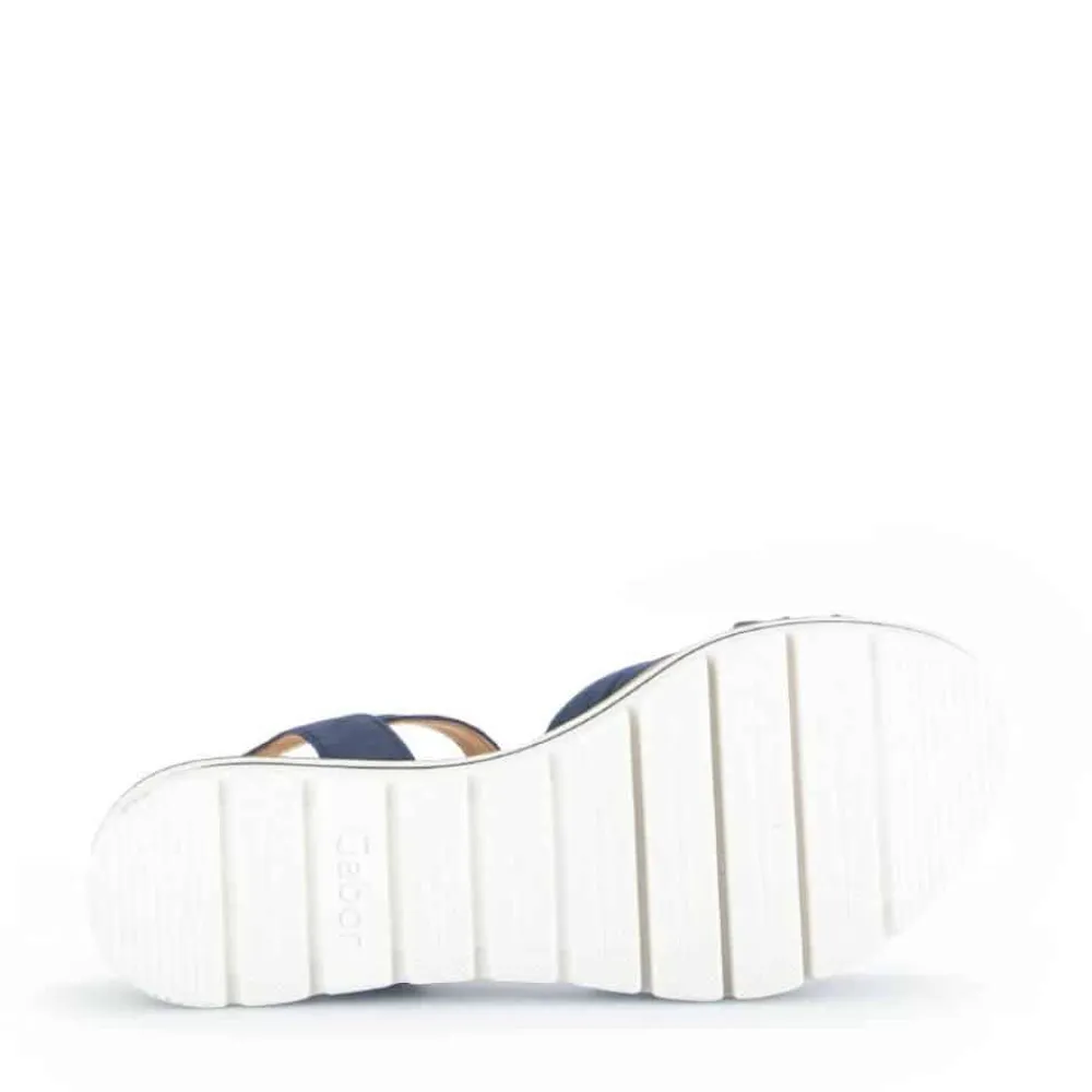 Online Gabor Sandal Dame Blå