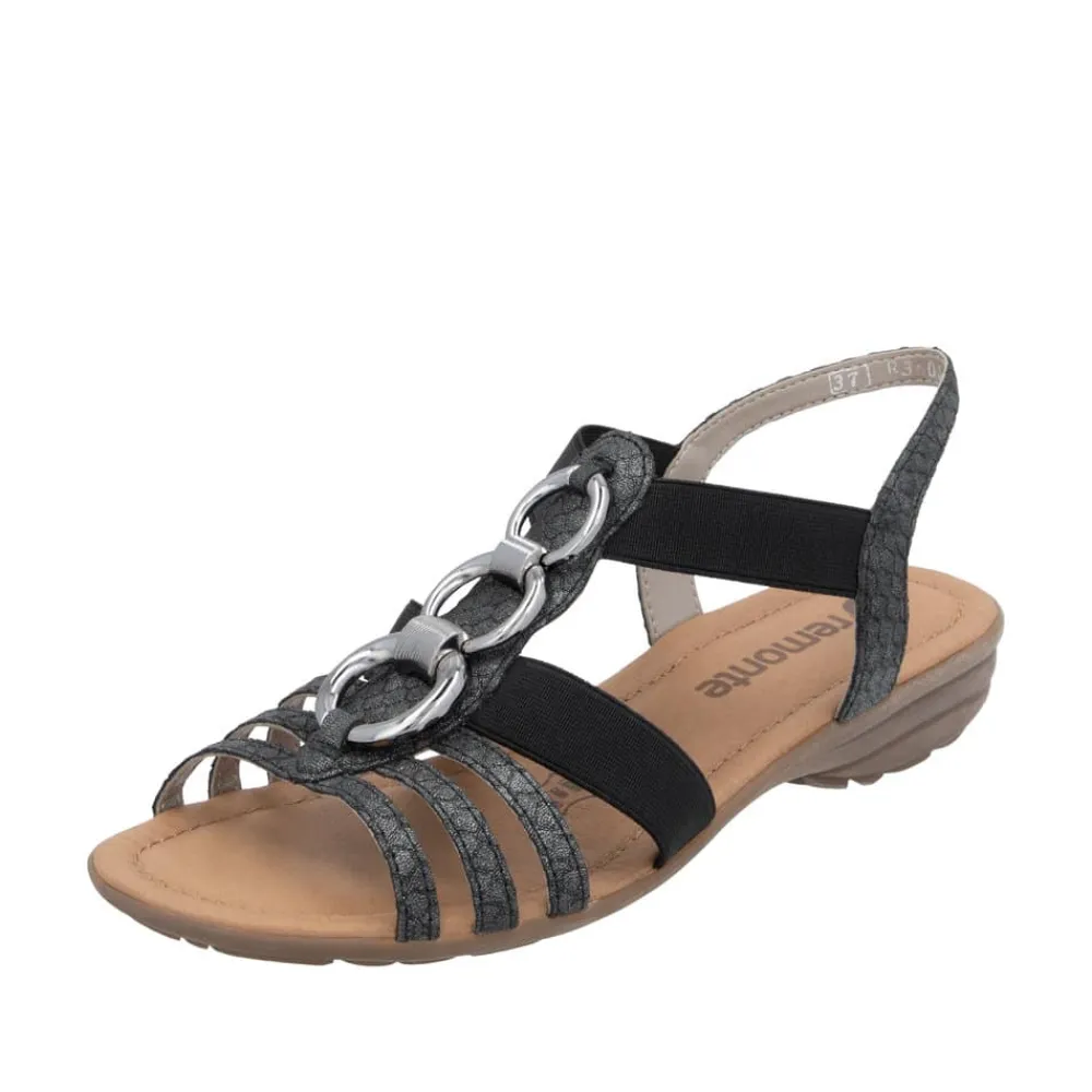 Hot Remonte Sandal Dame Sort