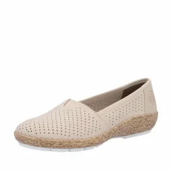 Discount Rieker Ballerinasko Dame Beige