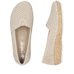 Discount Rieker Ballerinasko Dame Beige