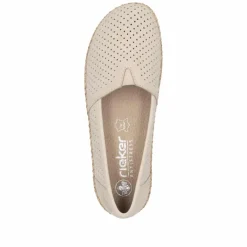 Discount Rieker Ballerinasko Dame Beige