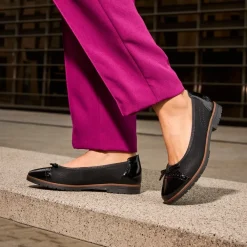 Outlet Rieker Ballerinasko Dame Sort