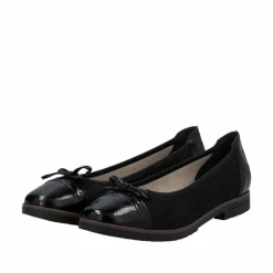 Outlet Rieker Ballerinasko Dame Sort