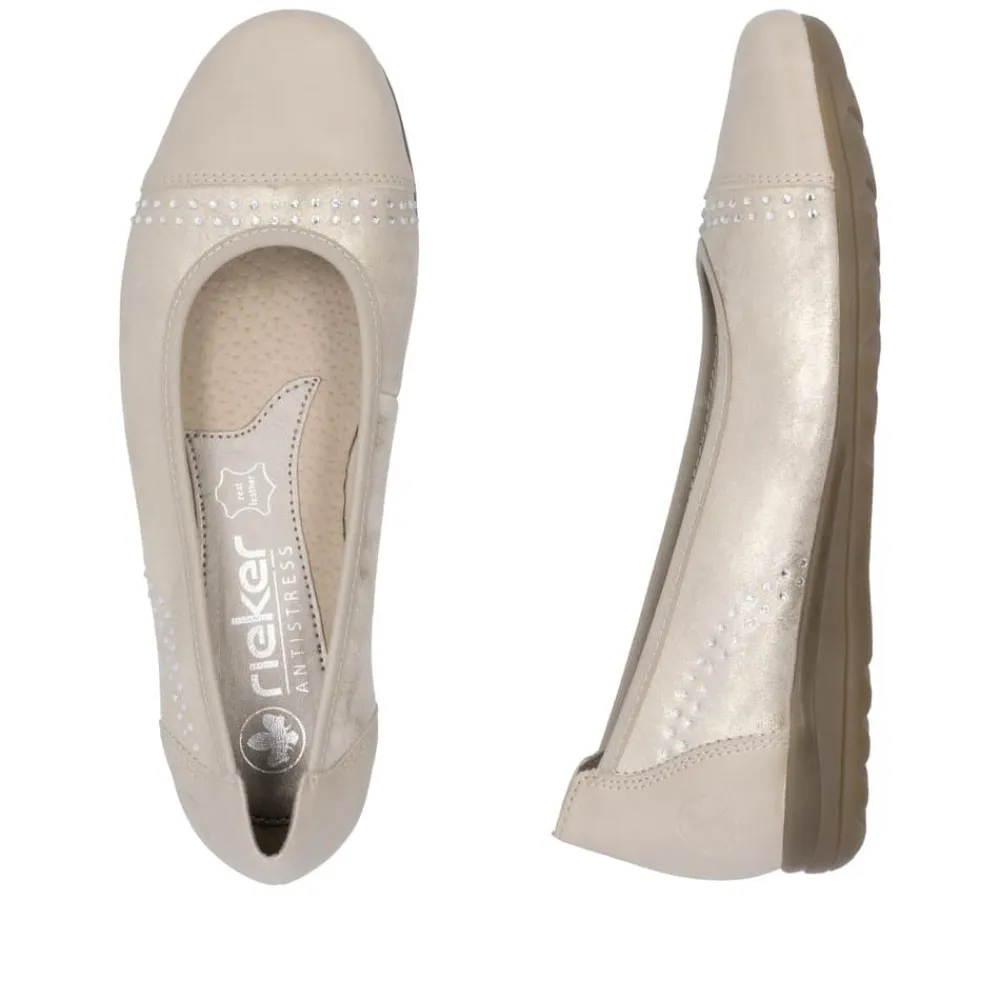 Clearance Rieker Ballerinasko Dame
