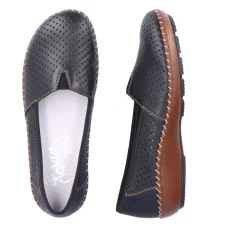 New Rieker Ballerinasko Dame Sort