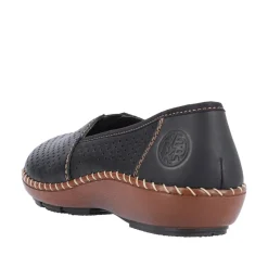 New Rieker Ballerinasko Dame Sort