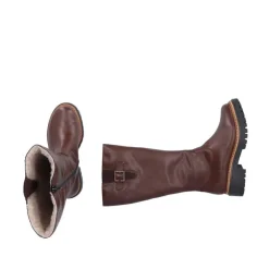 Hot Rieker Lang Støvle Dame Brun