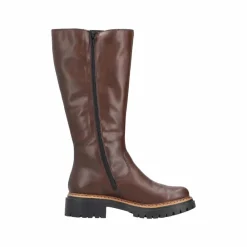 Hot Rieker Lang Støvle Dame Brun