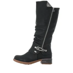 Best Rieker Lang Støvle Dame Sort