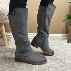 Clearance Rieker Lang Støvle Dame Grå