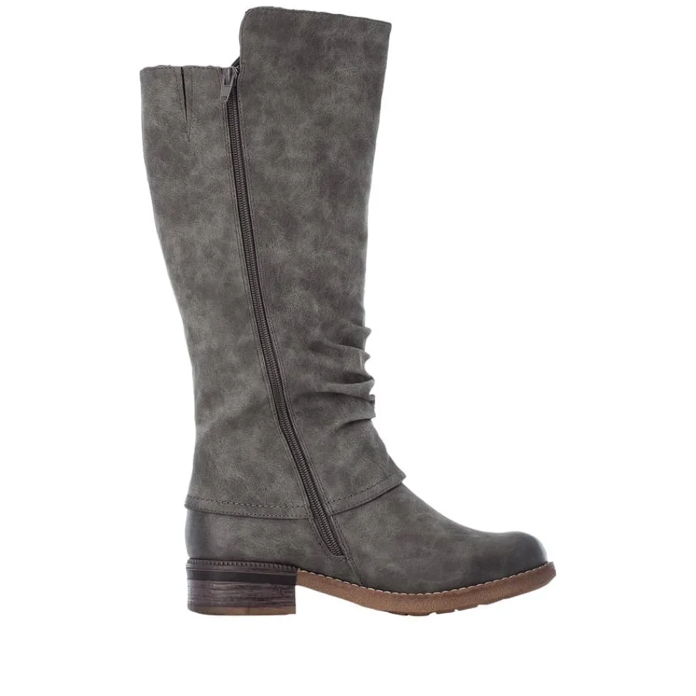 Clearance Rieker Lang Støvle Dame Grå