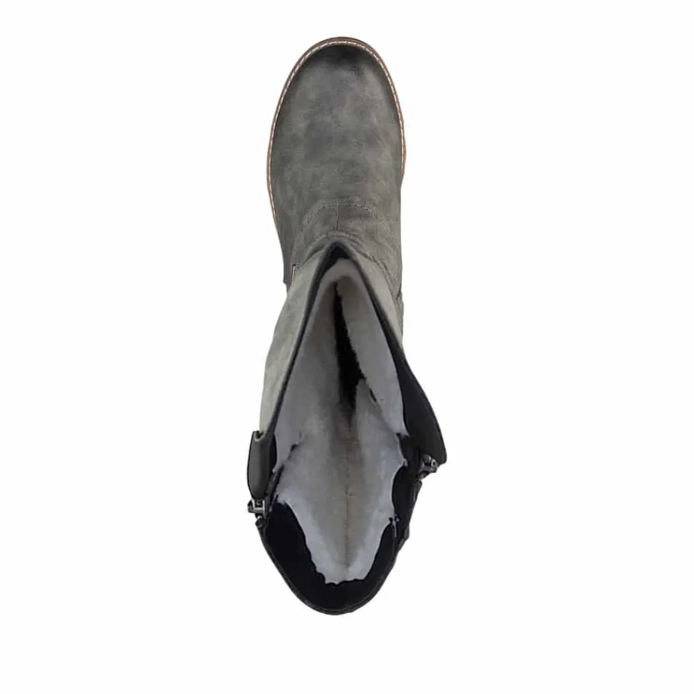 Clearance Rieker Lang Støvle Dame Grå