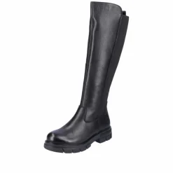 Clearance Rieker Lang Støvle Dame Sort