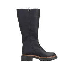 New Rieker Lang Støvle Dame Sort
