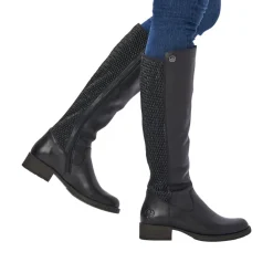 Online Rieker Lang Støvle Dame Sort