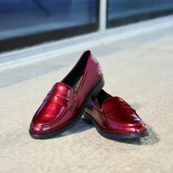 Outlet Rieker Loafers Dame Rød