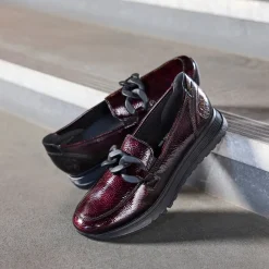 Online Rieker Loafers Dame Rød