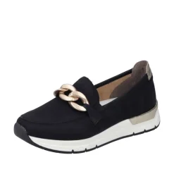 Online Rieker Loafers Dame Sort