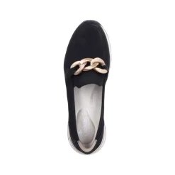 Online Rieker Loafers Dame Sort