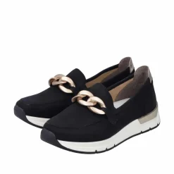 Online Rieker Loafers Dame Sort