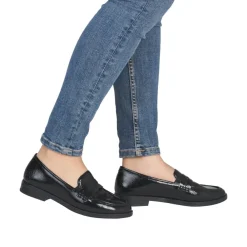 Clearance Rieker Loafers Dame Sort