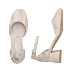 Outlet Rieker Pumps Dame Metallic