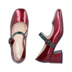 Discount Rieker Pumps Dame Rød