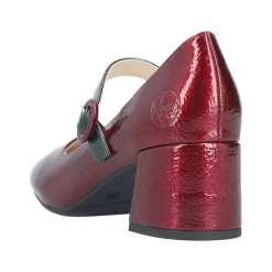 Discount Rieker Pumps Dame Rød