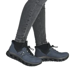 New Rieker Ready 2 Go Sneakers Dame Blå