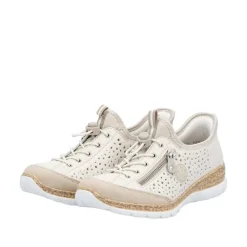 Discount Rieker Ready 2 Go Sneakers Dame Beige