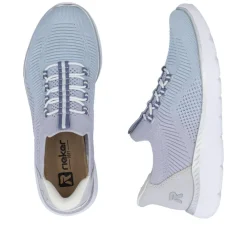 Hot Rieker Ready 2 Go Sneakers Dame Blå