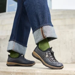 Discount Rieker Ready 2 Go Sneakers Dame Blå