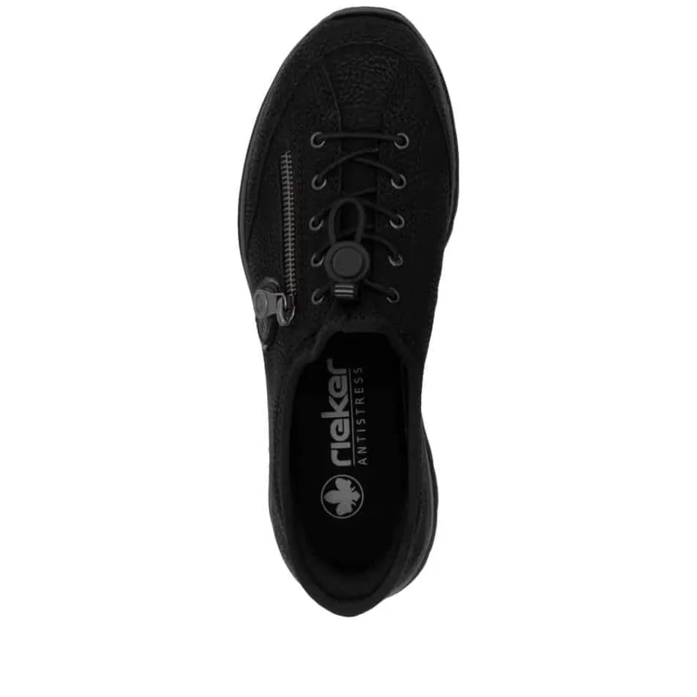 New Rieker Ready 2 Go Sneakers Dame Sort