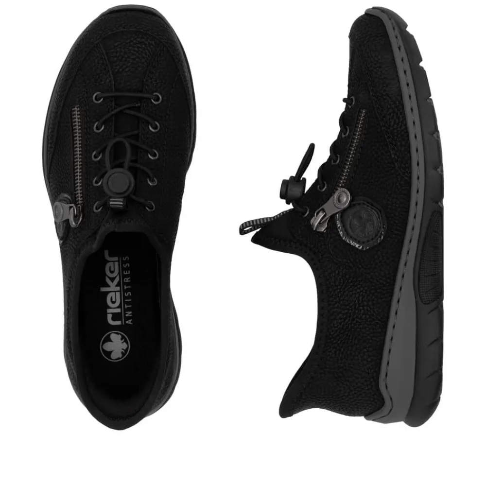 New Rieker Ready 2 Go Sneakers Dame Sort