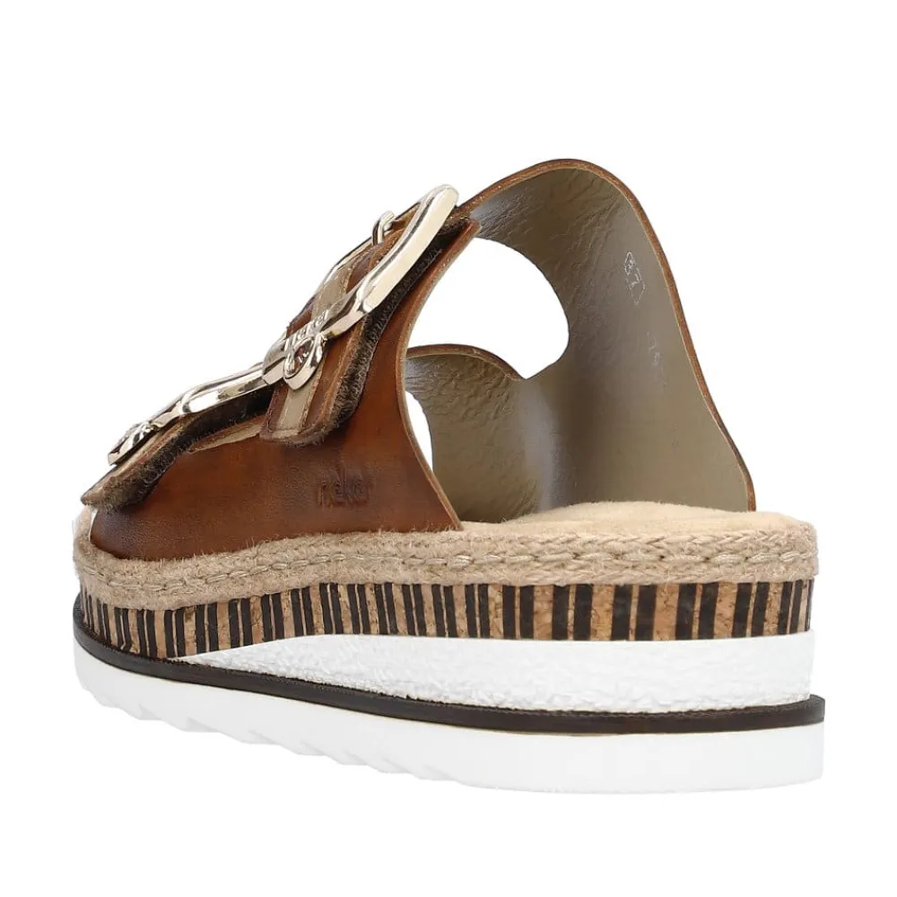Online Rieker Sandal Dame Brun