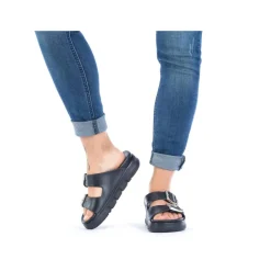 Clearance Rieker Sandal Dame Sort